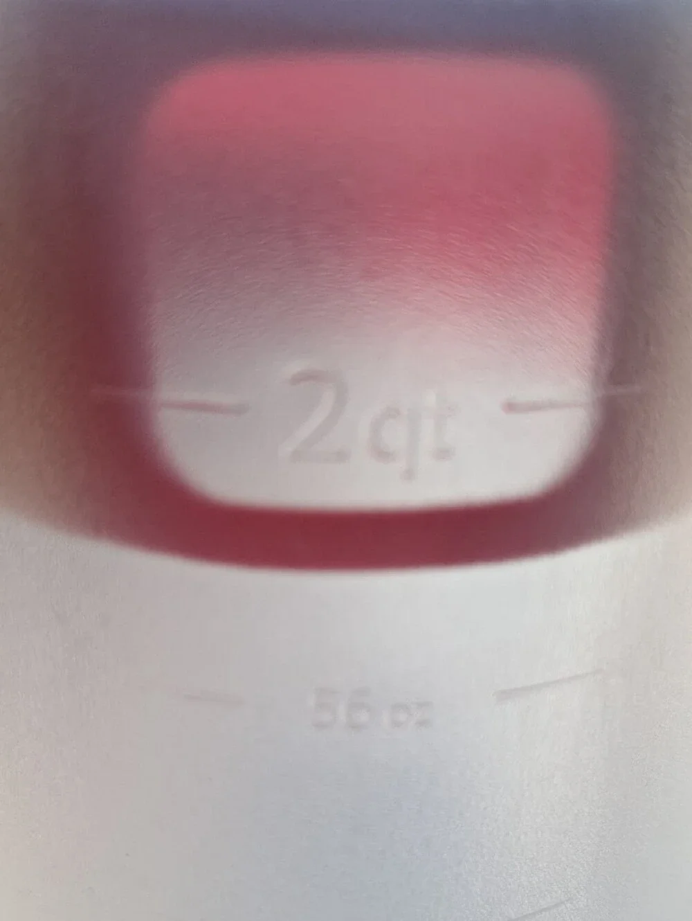 Translucent Plastic Measuring Pitcher with Red Lid - Kitchen Tools